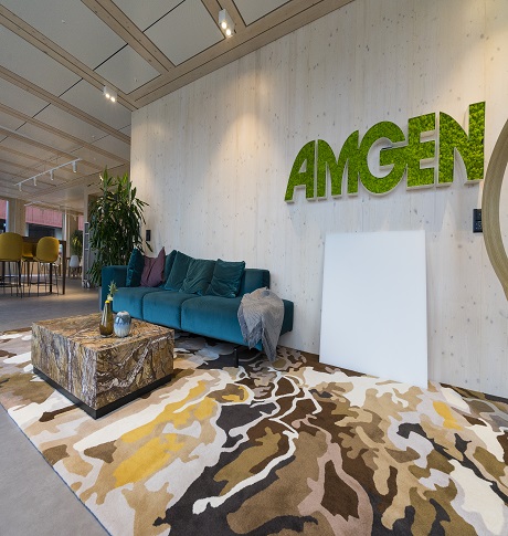 Amgen-Sitz in der Schweiz, Kanton Zug, Rotkreuz, Suurstoffi 22: Ein modernes Bürogebäude mit stilvollem Design und interessanter Architektur